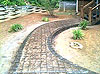 concrete walkway staining