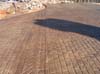 completed stamped driveway